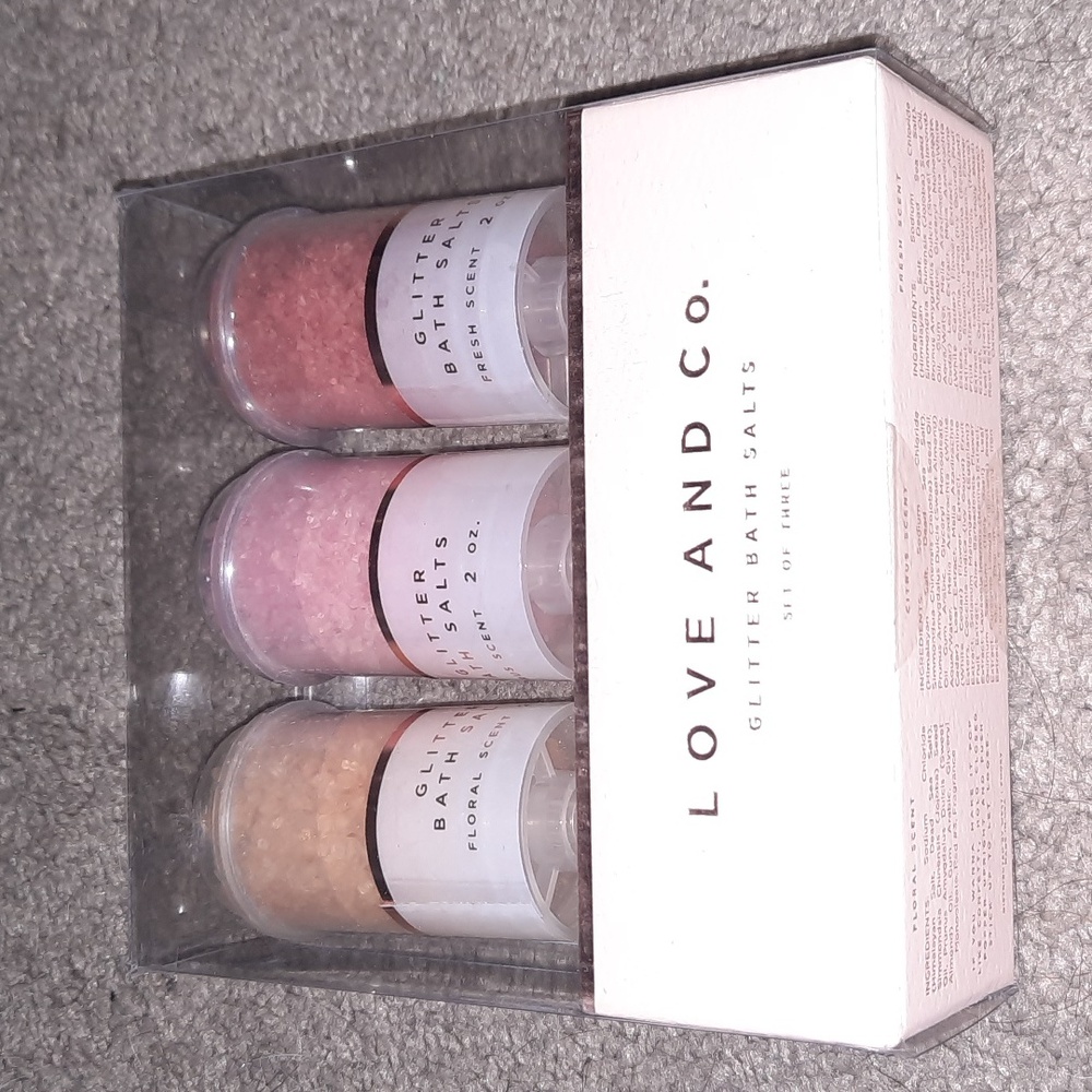 Glitter Bath Salts Gift Set